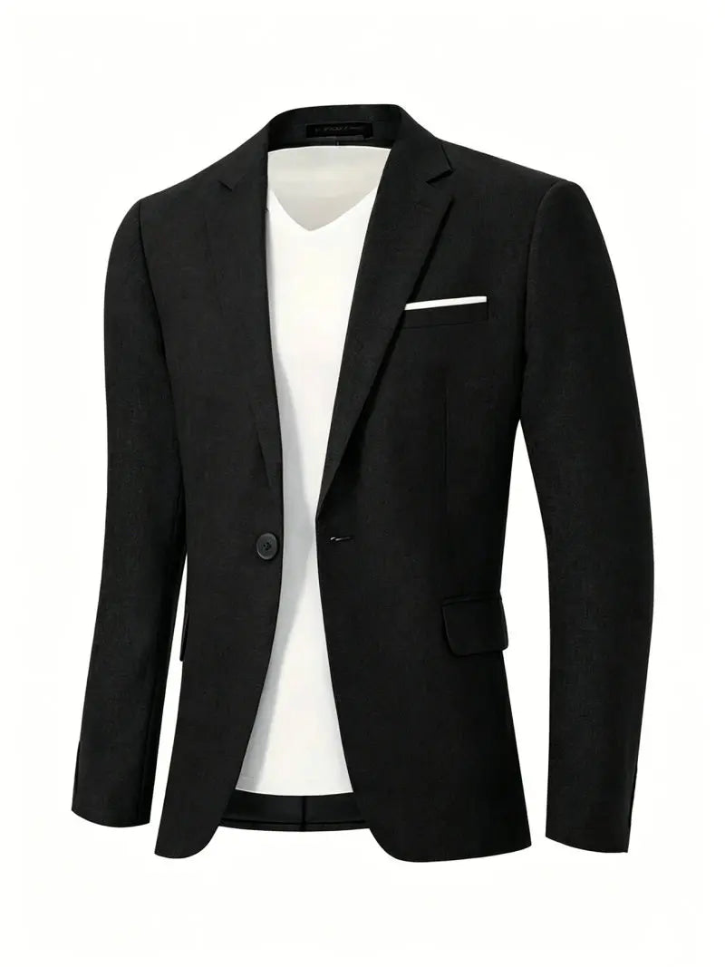 Mens Clothing 2026 Blazers Para Hombres Vintage Cotton Linen Single Button Designer Business Social Jaqueta Masculina Man Suits