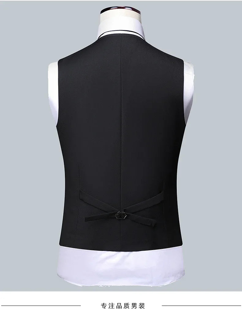 Men's Formal Business Suit – Blazer, Vest & Trousers 2 or 3 Piece Set