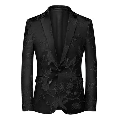 High Quality Men Fashion Handsome Fashion Suit Personality Stage Performance Banquet Business Casual Small Suit  Blazer Mujer