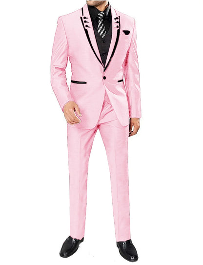 Men's 3 Pieces Suits Wedding Suits One Button Groom Tuxedos Men Leisure Boutique Business Wedding Suit Jacket Pants Vest