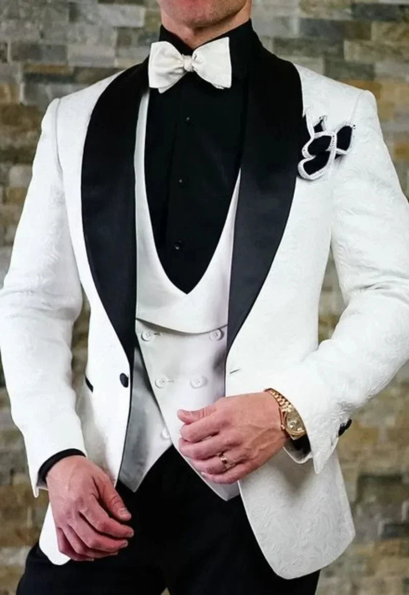 Suits for Men Italian Design Custom Smoking Hombre Slim Jacket  Groom Suit for Wedding For Costume Homme Pour Mariage 3 Piece