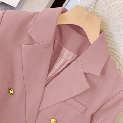 Slim Fit Women's Office Blazer High-End Casual Korean Fashion Spring Autumn New Loose Blazers Temperament Coats for Women