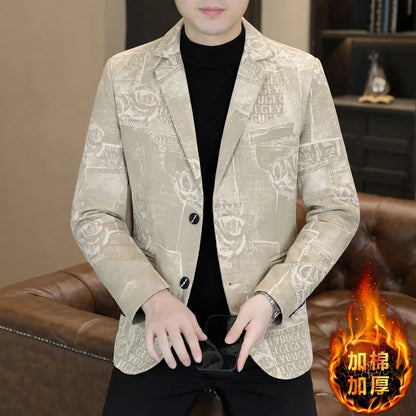 Men's Casual Business Blazer – Single Breasted, Spring Autumn