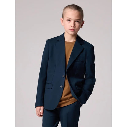 Kids Clothes Chic Slim Casual Daily Formal Children's Clothing Handsome Notch Lapel Solid Color Fashion Suits for Boy 2 Piece