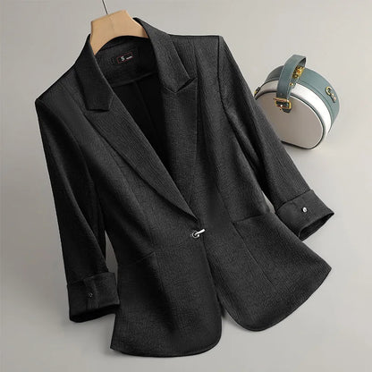 Fashion Office Ladies Blazer and Pants Suit Formal Angola Red Women Jacket Trouser Women Business Work Wear 2 Piece Set