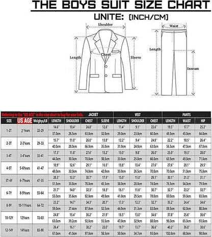 Gentleman Kids Blue 4Piece/Set Jacket Vest Pants Bowtie Photograph Suit Boys Piano Dress Children Graduation Performance Costume