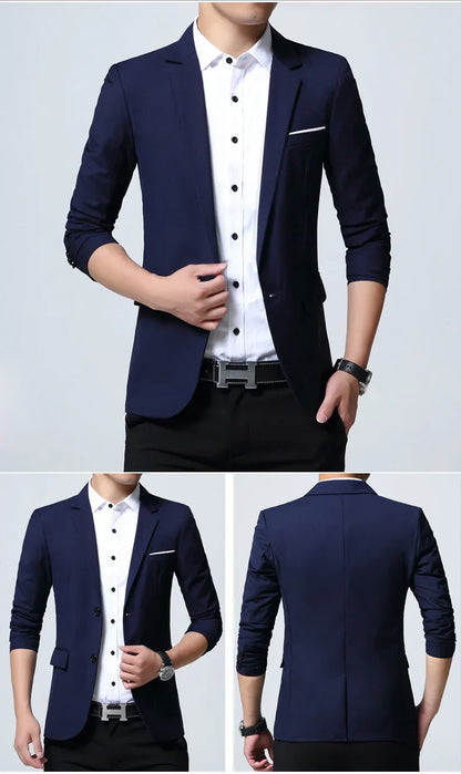 Classic Men's blazer Oversized Wedding Suit Jackets Korean Style Business Casual Blazers Man Clothing Dress Jacket 7XL