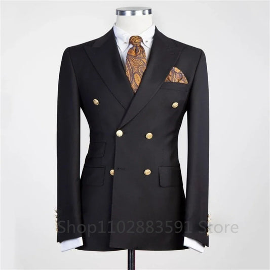 High Quality Men's Business Suit Jacket Size XS-6XL British Style Men Wedding Party Tuxedo Coats Homme Slim Fit Blazer