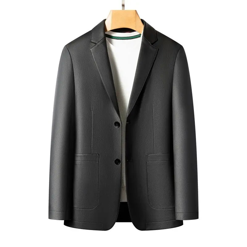 Men's Smart Casual Blazer – Single-Breasted Slim Fit Suit Jacket for Spring & Autumn