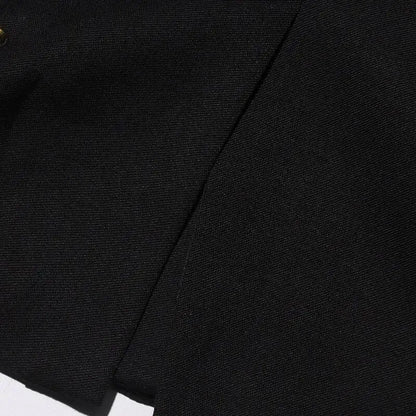Autumn New Women Chic Blazer Asymmetrical Pin Design Single Button Slim Fit Elegant Fashion Office Lady Stylish Coat HK9876
