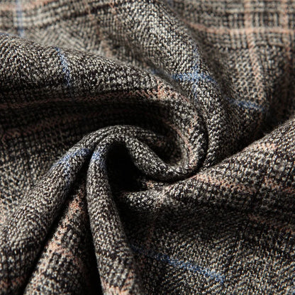 Blazer Men's Fashionable High-end Business-oriented Outdoor Gentleman's Trendy Checked Casual Wear for Hosting Weddings Blazer