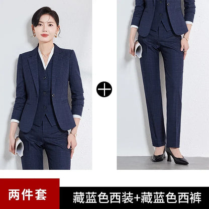 2026 fashionable professional womens autumn and winter new suit jacket + pants two-piece set. Exude elegance and charm