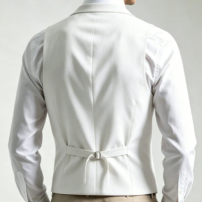 Men's Double Breasted Formal Vest – Tailored Waistcoat for Weddings & Business