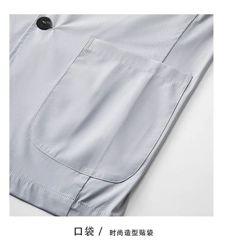 Summer Lightweight Sun Protection Blazer for Men - Stylish, Breathable, Casual, Icy Sensation, Lightweight, Silky Elastic Blazer