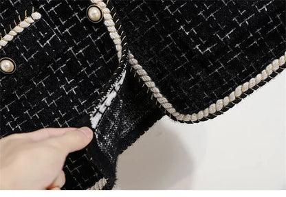 Women's Contrast Knitted Vest New Autumn Short Sleeveless Jacket V-neck Single Breasted Waistcoat Female Coats Chaleco Mujer