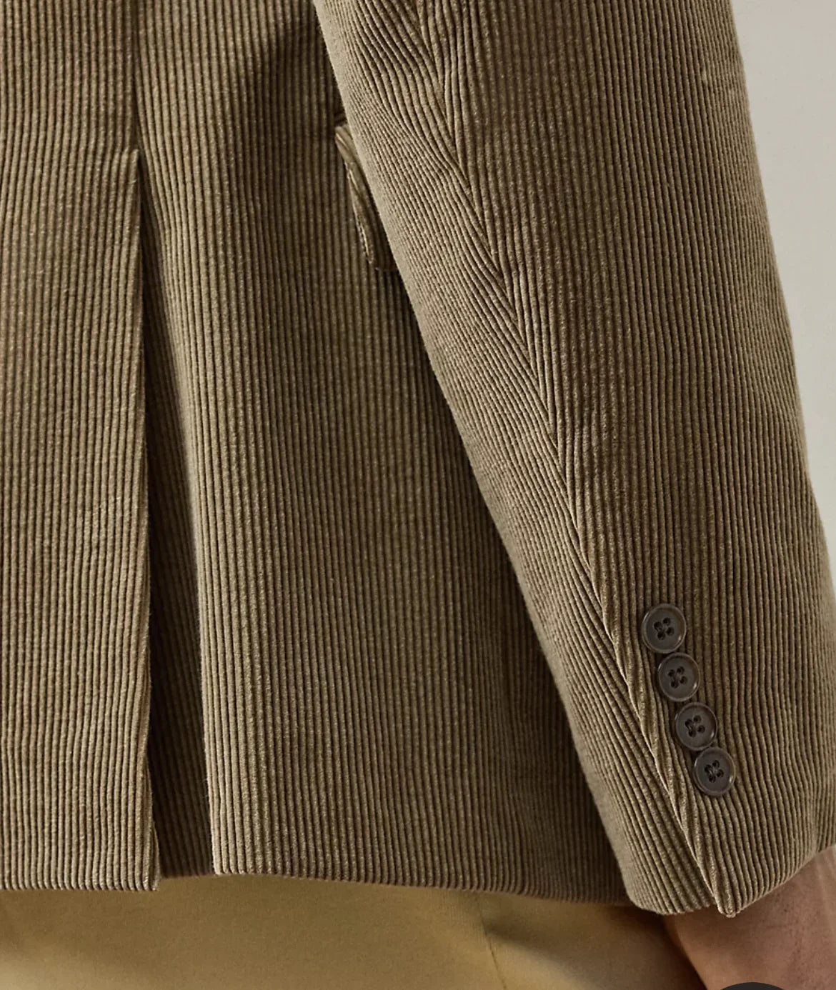 Spring/Autumn New Corduroy Suit Retro Casual Notched Lapel Jacket Single-Breasted Men's Solid Colour Suit Western Sport Coats