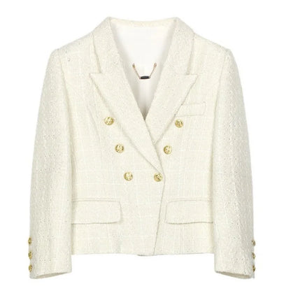 Single Breasted Solid Color Straight Jacket Versatile Ladies Loose Coats Fashion Round Neck Long Sleeves Outwear
