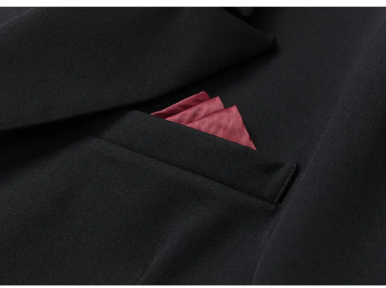 Double Breasted Clothes for Man Blazer Homme Luxe High Quality Luxury Corsage Designer Mens Black Elegant Chaqueta Formal Hombre