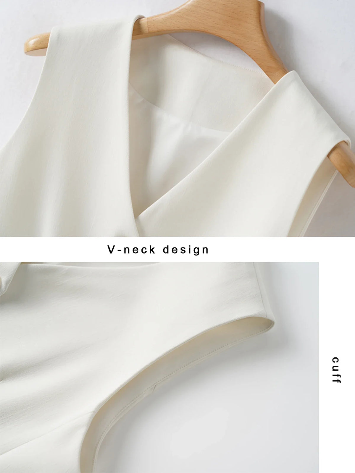 Single-Breasted Layered Suit Vest for Women Suitable for Spring and Autumn Can Be Worn as an Inner or Outer Layer Stylish Off