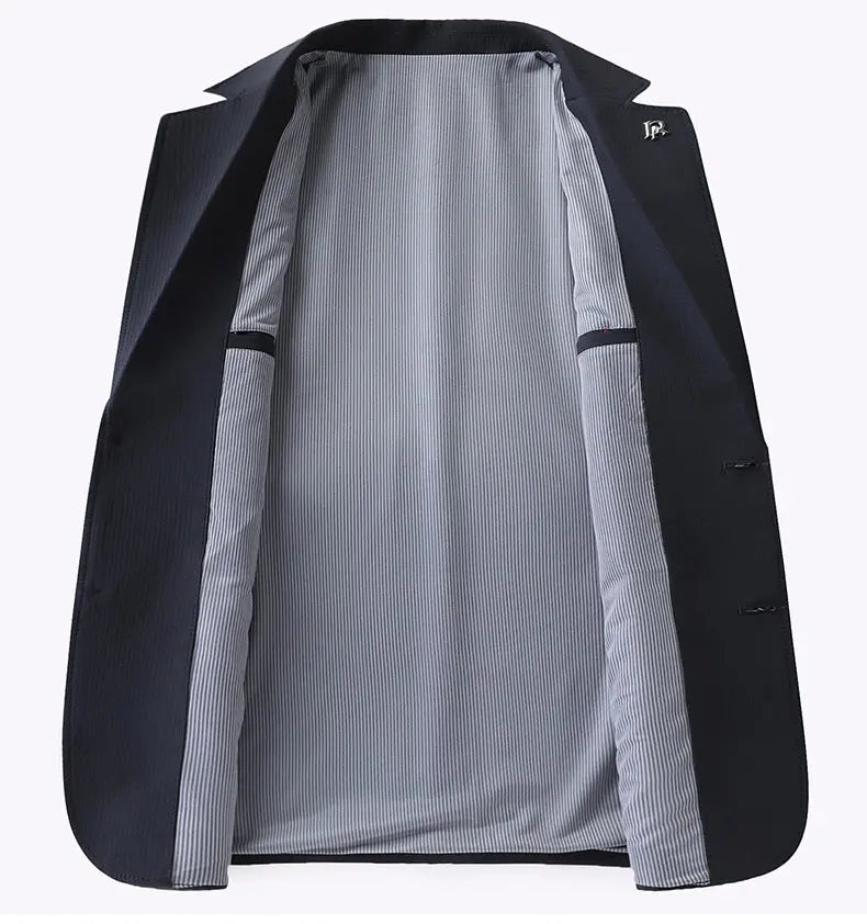Blazer Men's Fashion Business Outdoor Travel Youth Campus Wedding Versatile Host Shaping Casual Korean Style Thin Style Blazer