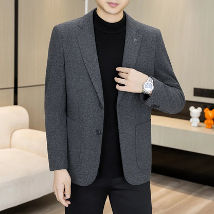 High-Quality Fashionable Autumn Winter New Design Casual Men's Suit Jacket Trendy Versatile Outerwear for Business And Casual We