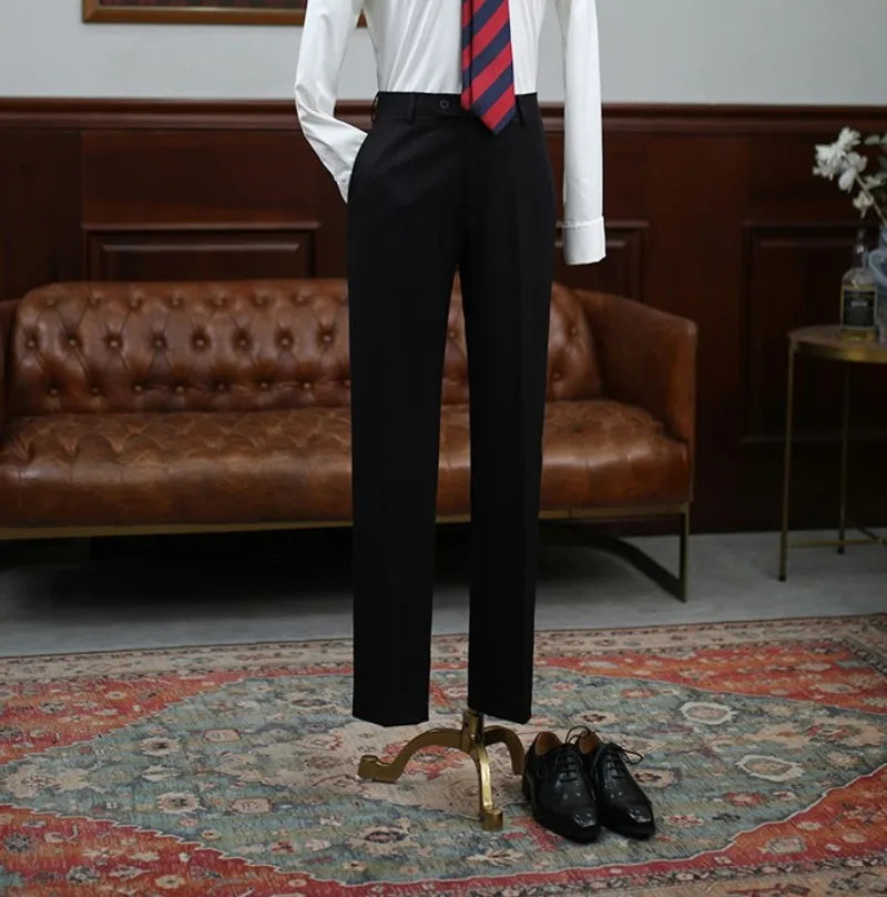 Youthful College Style Mens Blazers Suits Slim Fit Banquet Party Suit Jacket Matching Set Spring Autumn Full Length Pant Outfits