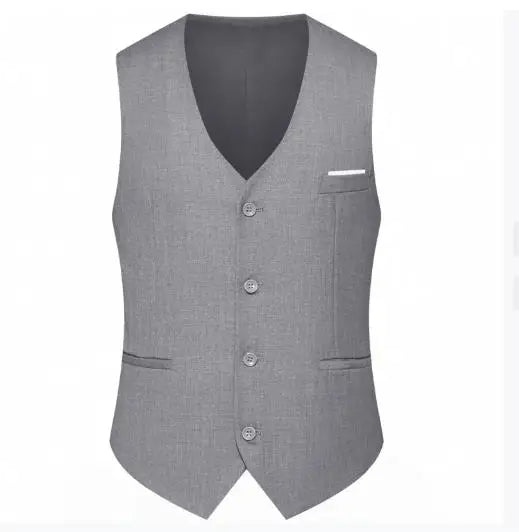 Men's Suit Vest Single Breasted Sleeveless Waistcoat for Weddings and Formal Events