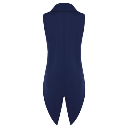 Tailcoat for Women Nightclub Waitress Costume Swallowtail Lady Formal Suits Vest Tuxedo Waistcoat Fashion Jazz Dance Costume