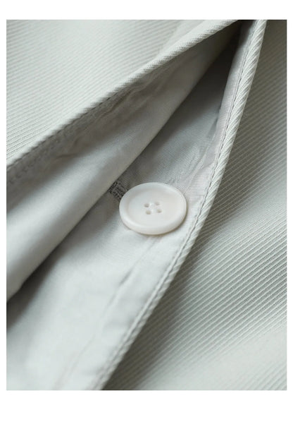 Fashion Women Woolen Blazers Solid Loose Casual Single-breasted Twill Suit Coat Office Ladies Jacket Spring Summer 2026