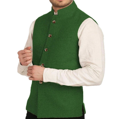 Men's Herringbone Suit Vest – Formal Single-Breasted Waistcoat for Weddings & Business