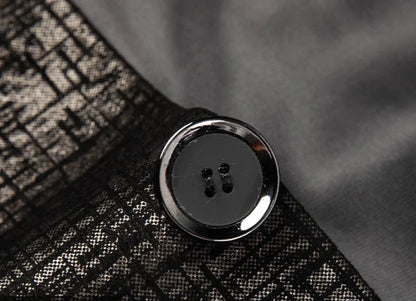 2024 High-end Men's Fashion Handsome Spring and Autumn Leather Printed Men's Suit Business Casual Coat  Men Leather Jacket  Suit