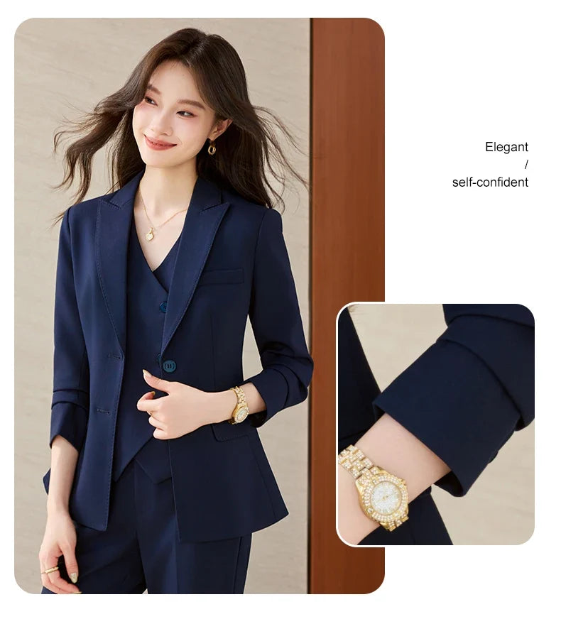 Fashionable Business Women's Outfit High-Quality Two-Piece Set Pants + Suit Jacket Unique Elegance New 2026 Collection