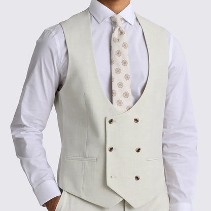 Boys Suit Vest Double Breasted V-Neck Waistcoat for Wedding & Formal Occasions