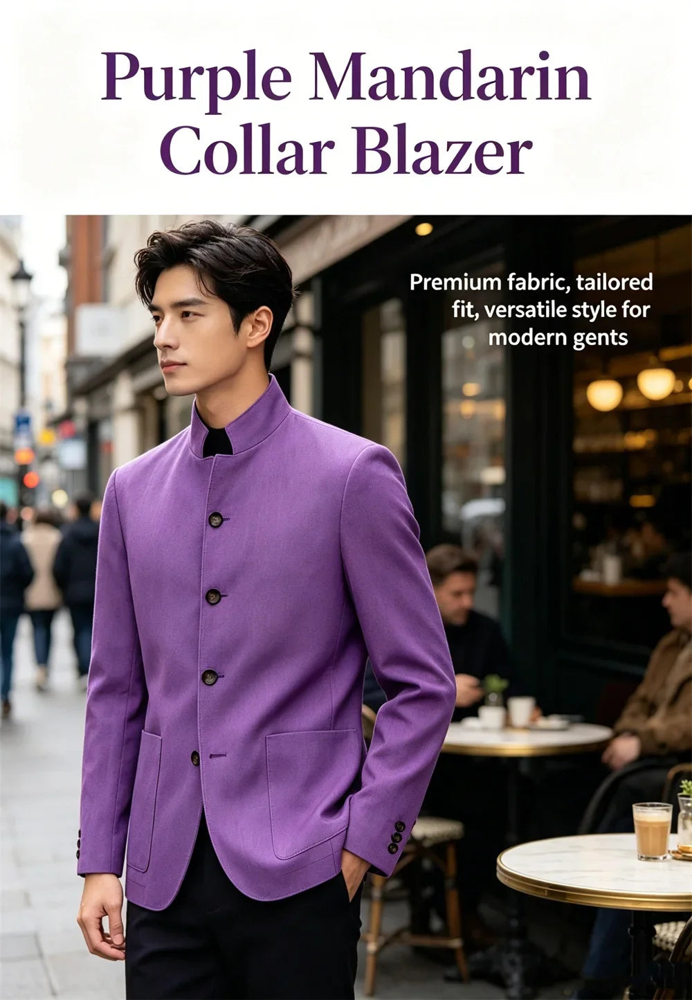 Men's Linen Blend Blazer Single Breasted 4 Buttons Patch Pockets Slim Fit Business Wedding Daily Breathable Fashion Casual Coat