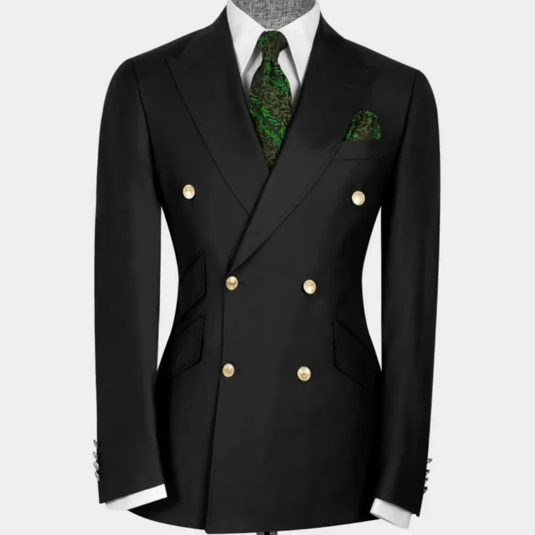Formal Wedding Men Suit Jacket Slim Fit Peak Lapel Double Breasted Blazer Business One Coat Work Office Jacket for Party Prom
