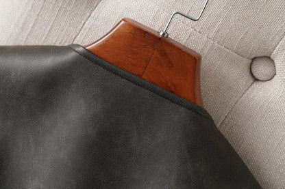 Single-Breasted V-Neck Leather Vest for Women, Spring and Autumn Fashion, Short Pu Leather Vest for Commuting, Outerwear or Innerwear