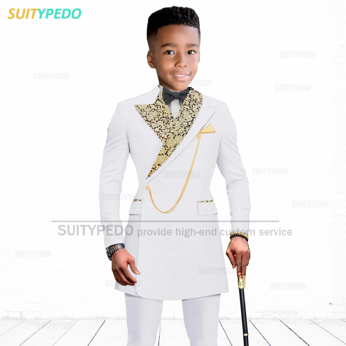 Luxury Boy's Suit Set Homecoming Party Kids Jackets Tailor-made Slim Fit Blazer Pants 2 Pieces Wedding Party Children Tuxedos