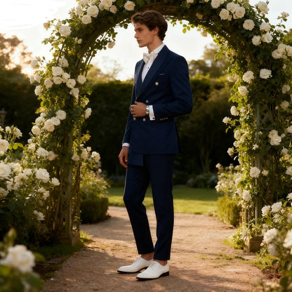 2-Piece Jacket+Pant Men's Tuxedo with Spacious Lapel for Wedding Banquet Party Formal Men's Clothing Custom-Made