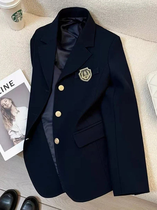 Spring Autumn Elegant Women's Blazer Korean Fashion Women Jacket Vintage Luxury Female Coats Splice Office Fashion Lady Clothing