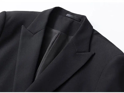 Luxury High Quality Designer Mens Suit Yamamoto Style Chaqueta De Hombre Elegantes Cool Black Streetwear Man Blazer Jackets Coat