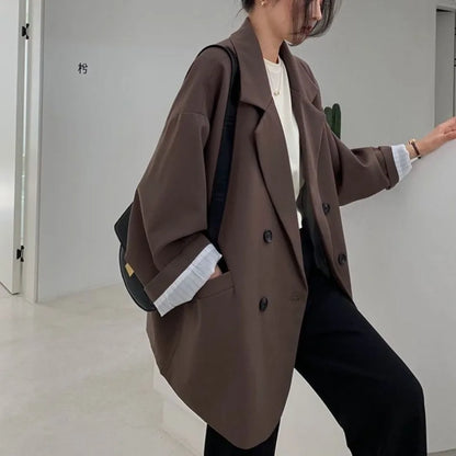 Spring Autumn Women's Blazers Slim Fit Fashion Slimming Elegance Jackets Casual Versatile Coat Outwear for Office Lady Clothing