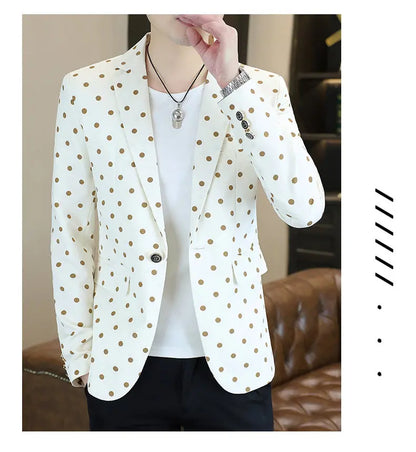 Blazer Men's Fashion Business Gentleman Groom Professional Gentleman Form-fitting Versatile Casual Formal Wear High-end Blazer