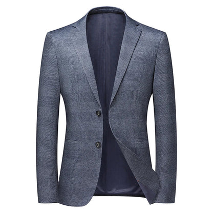 Blazer's New Men's Fashionable Business Wedding Banquet Casual Hosting Dress Showcases A High-end Middle-aged Gentleman Blazer