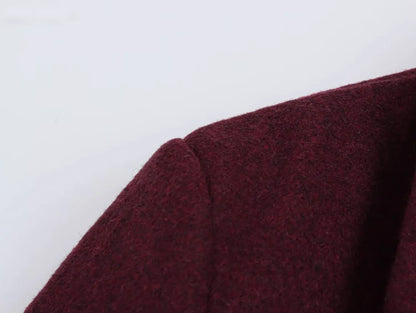 Women's Fashion Versatile Lapel Single Breasted Blazer With Shoulder Pads Female High Street Casual Long Sleeve Jacket Mujer