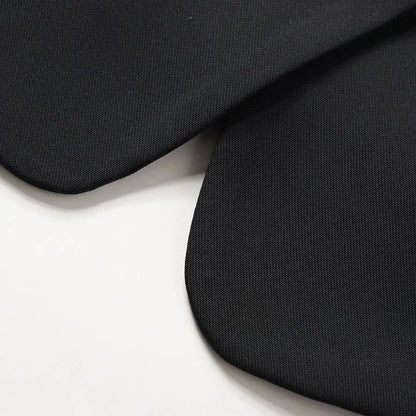 Black short V-neck slim fitting vest for women's spring and autumn jackets can be paired inside
