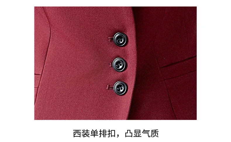 Fashionable professional women's clothing, high-quality two-piece pants + blazer. Exquisite and elegant. New 2025