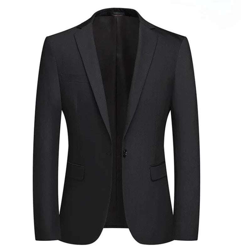 Men's Winter Thick Padded Blazer Warm Loose Casual Jacket Plus Size Middle Aged Dad Outerwear