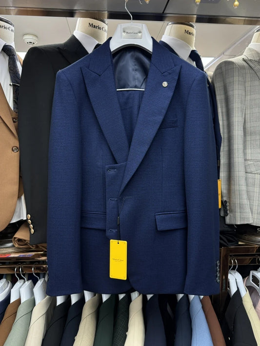 2026 Newest Men's Slim Fit Suits 3 Pieces Jacket Vest Pants Business Office Outfit One Button Tuxedo For Men Interview Wear