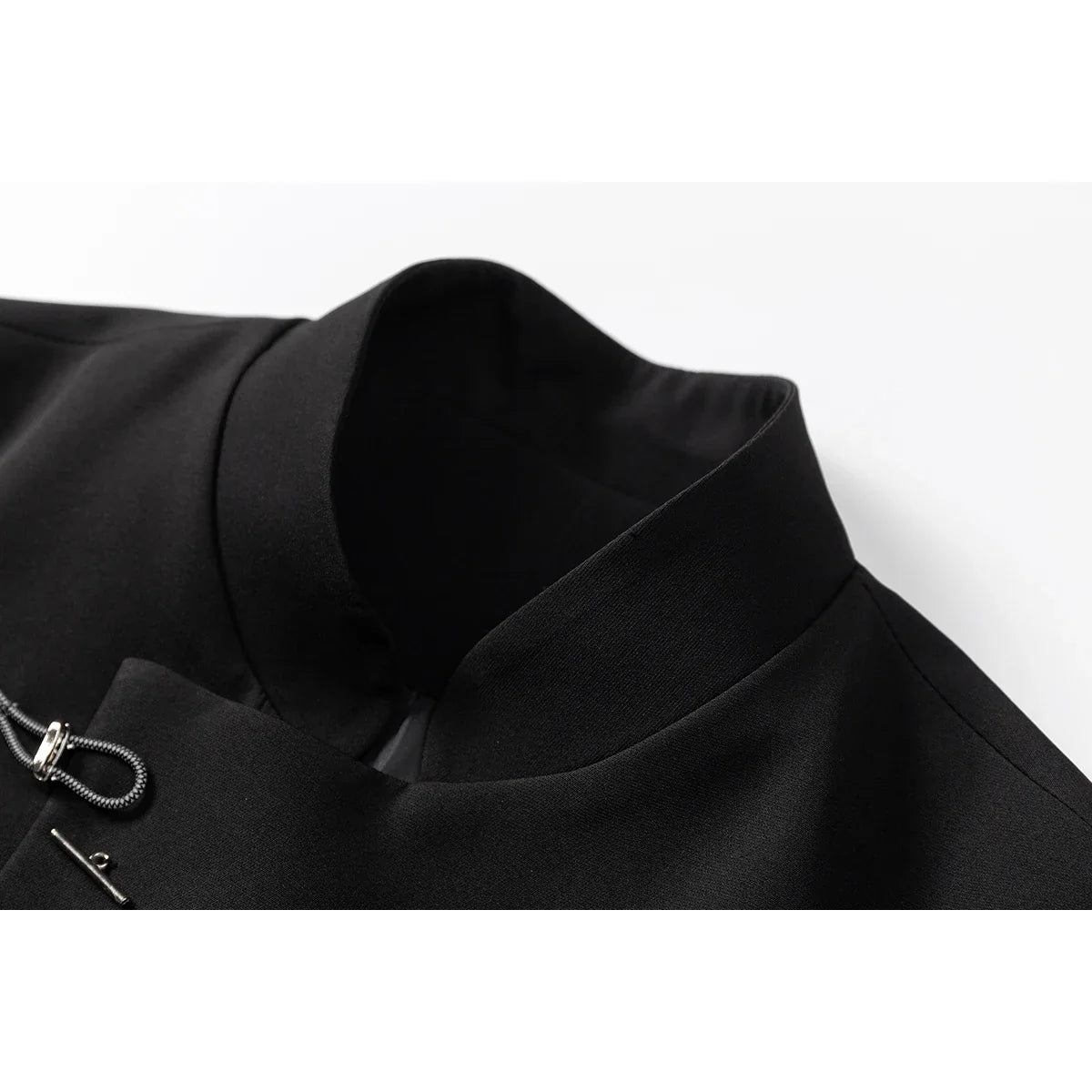 Chinese Style Metal Plate Buckle Designer Loose Mens Blazer Masculino Veste Pour Homme Vintage Man Black Yamamoto Suits Jacket