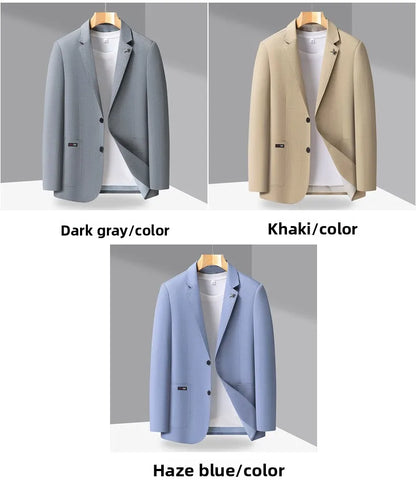 2026 Blazer Lightweight High-end Men's Fashionable Business Outdoor Travel Youthful Wedding Hosting Casual Korean Style Blazer